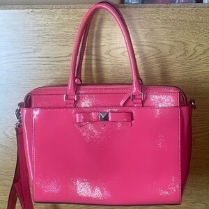 Kate Spade Leather Bright Barbie Pink Shoulder / Cross Body Bag